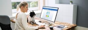 mortgages-for-doctors Physician checking credit score for mortgage
