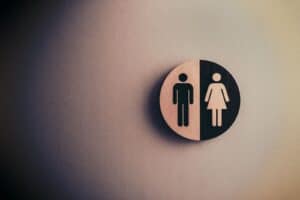 A gender sign indicating male an female
